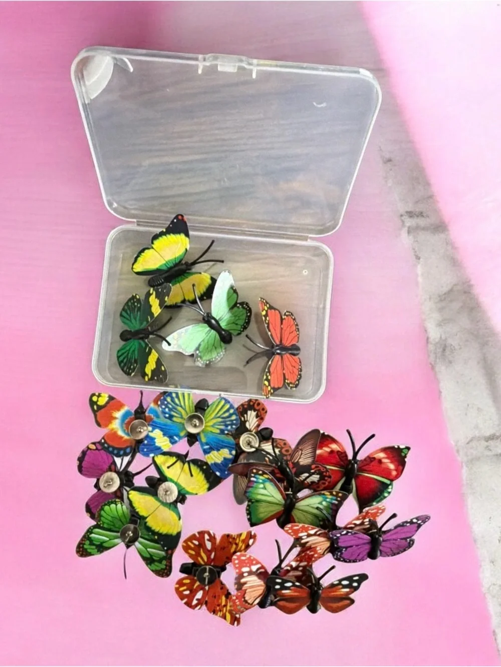 Colorful Butterfly Thumb Tacs - Multiple Colors